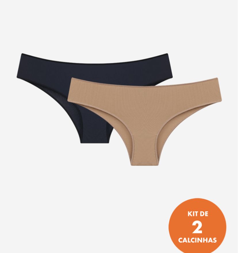Kit Com 2 Calcinhas Bonjour