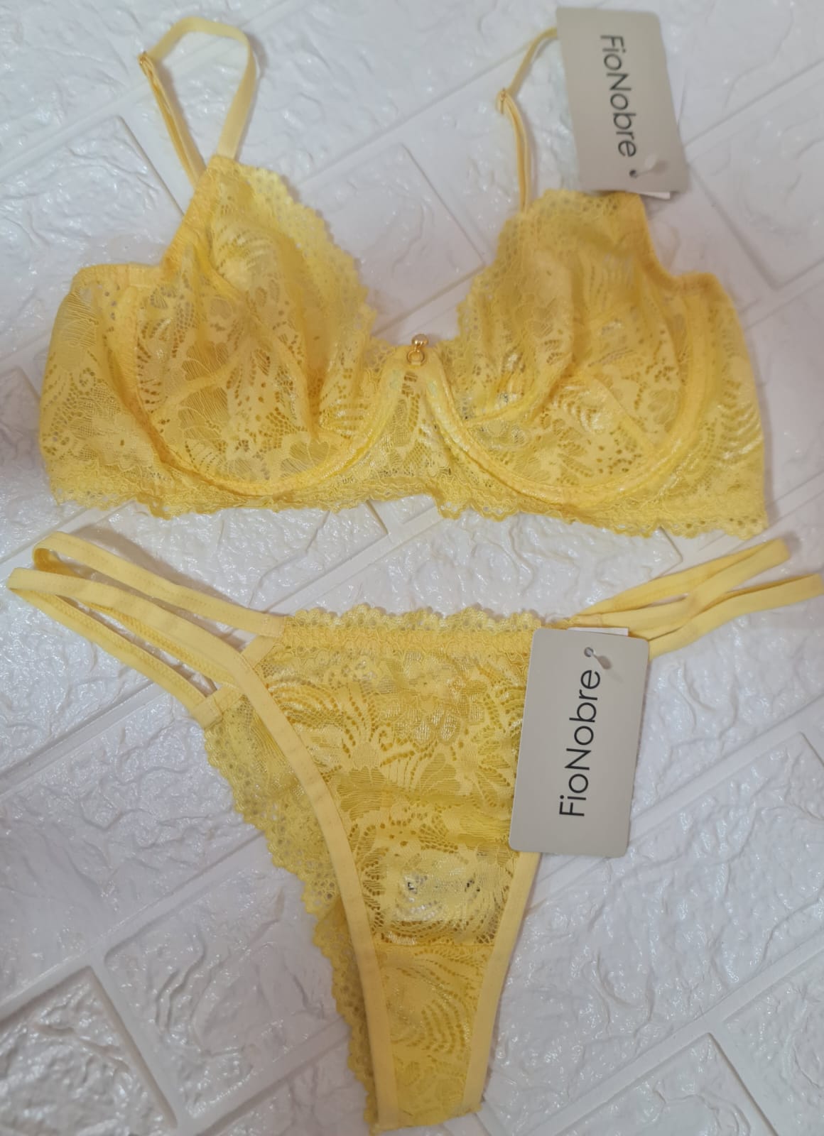 Conjunto Lingerie Renda sem bojo