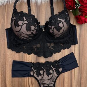 Conjunto lingerie em renda