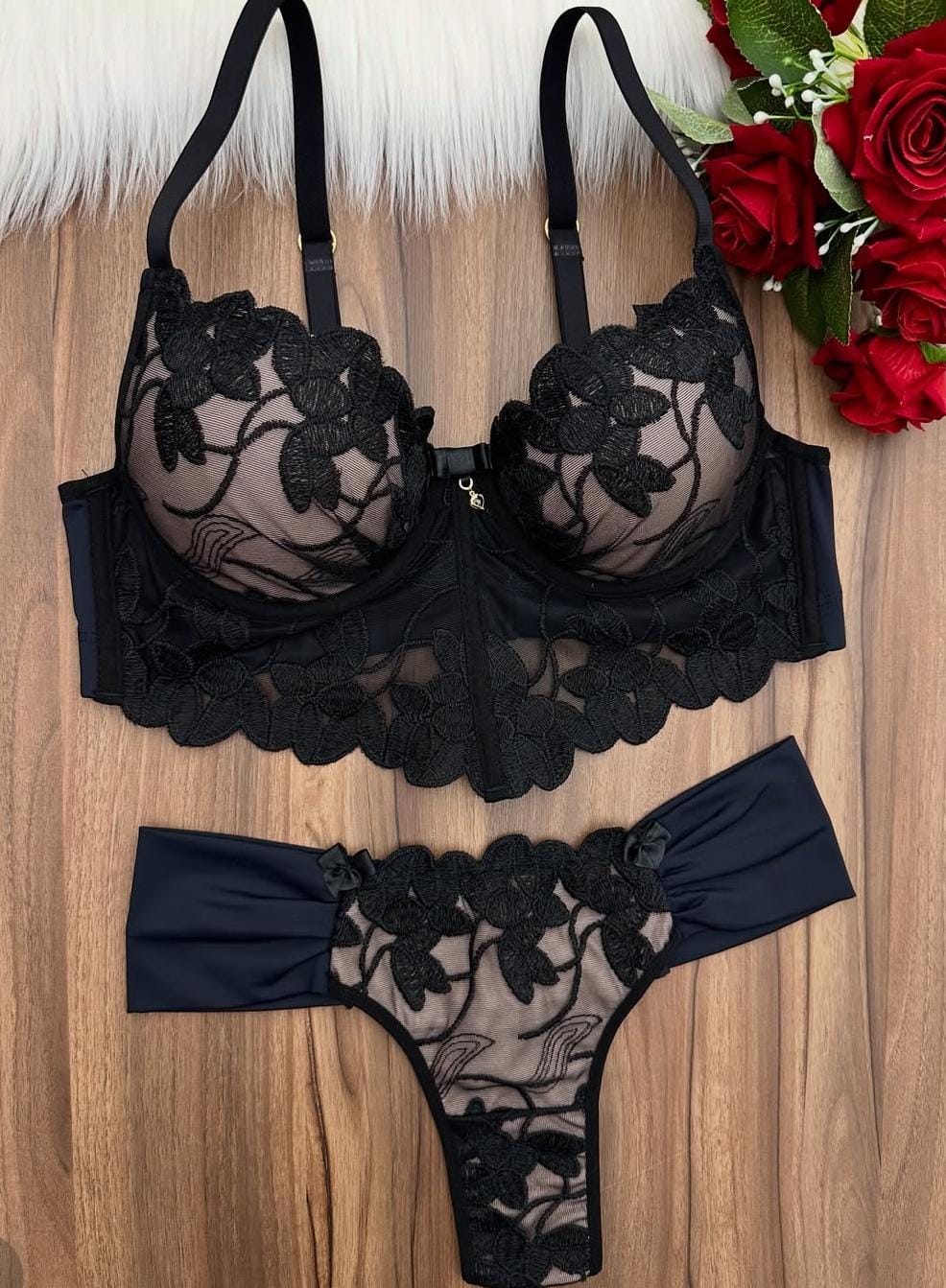 Conjunto lingerie em renda